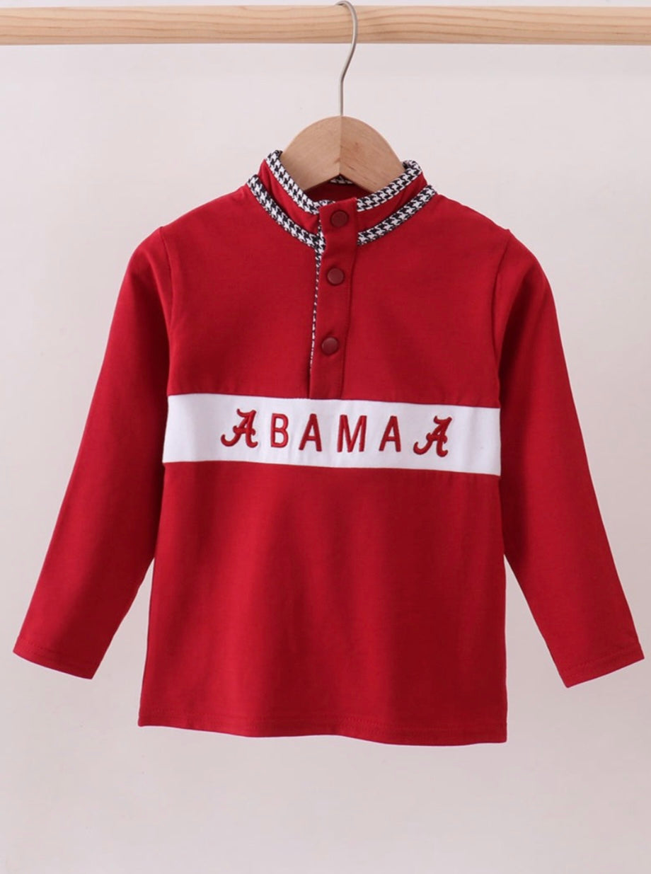Boys Bama Embroidered Pullover