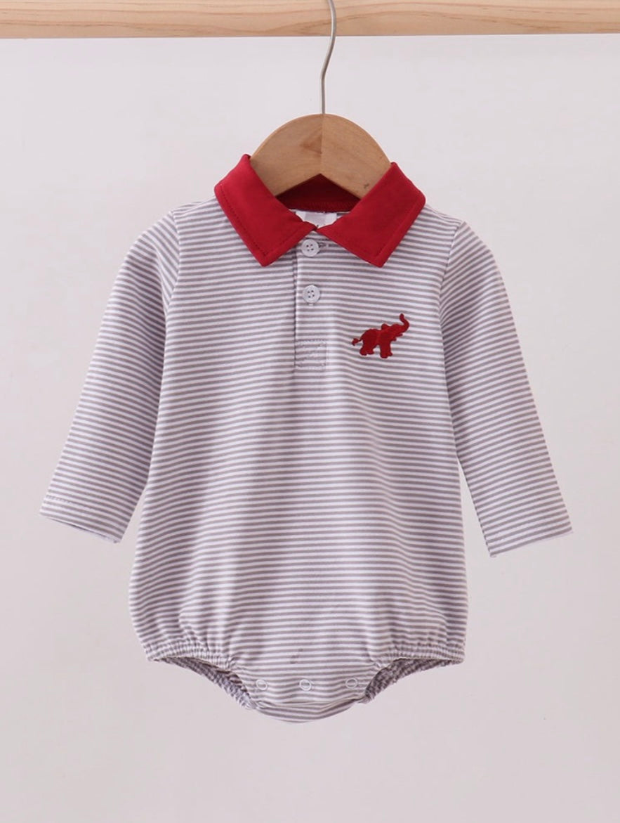 Alabama Elephant Emroidered Onesie