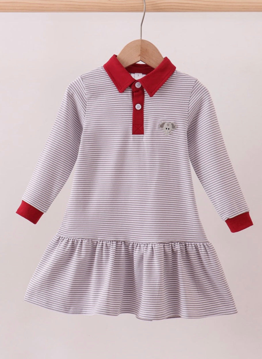 Alabama Elephant Embroidered Dress