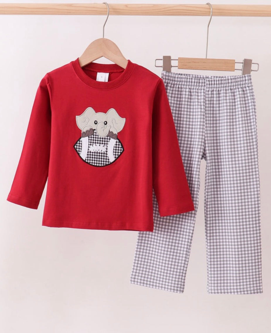 Boys Alabama Appliqué Pant Set