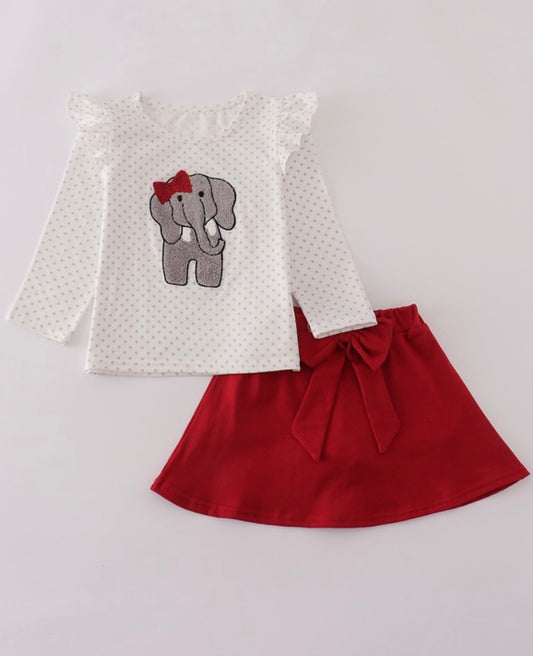 Alabama French Knot Skort Set