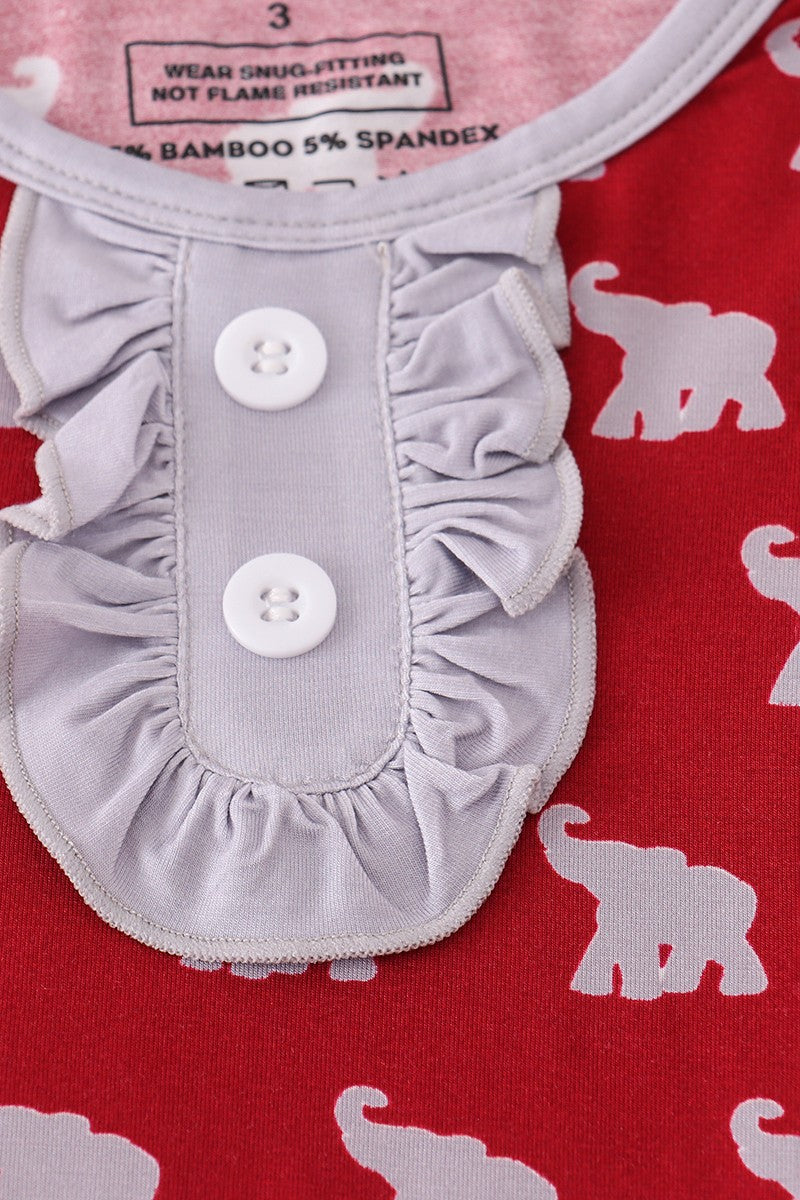 Alabama Elephant Bamboo Pajama Set