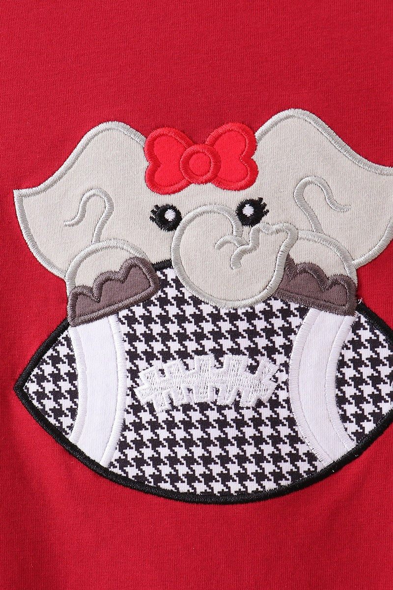 Alabama Appliqué Ruffled Sleeve Top