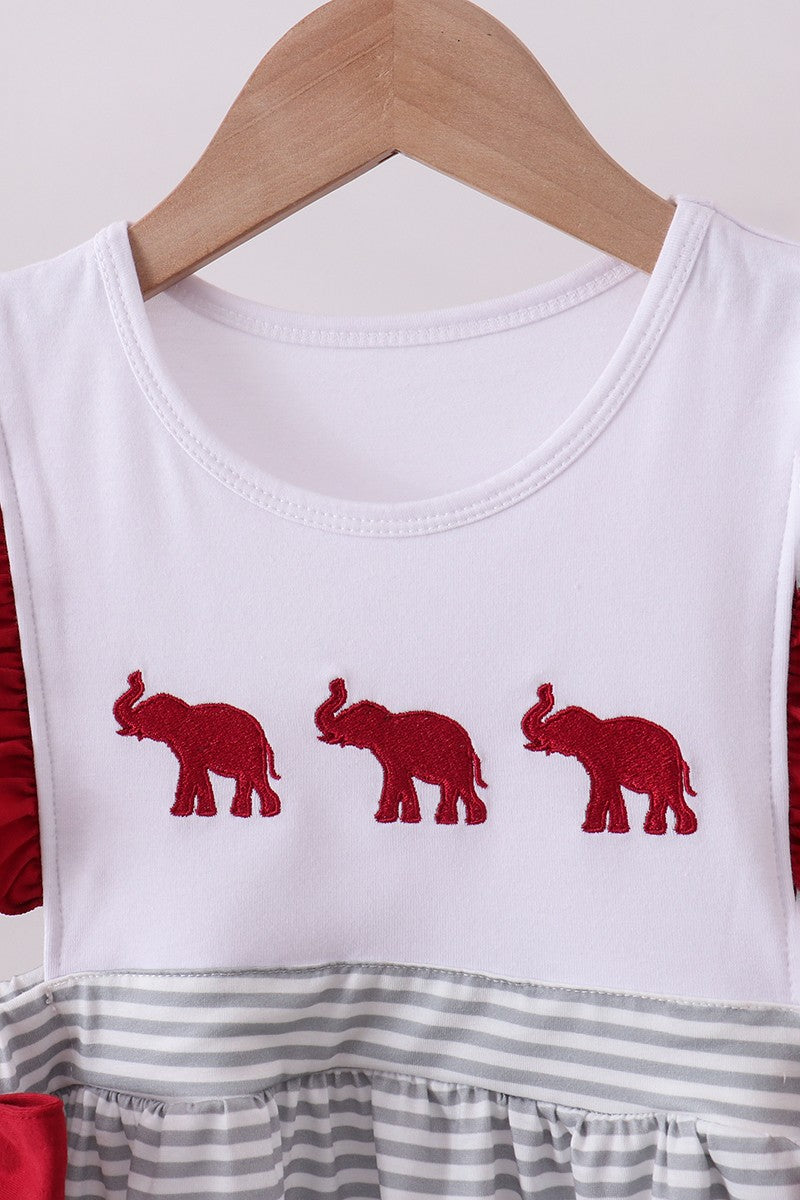 Alabama Embroidered Ruffles & Bows Set