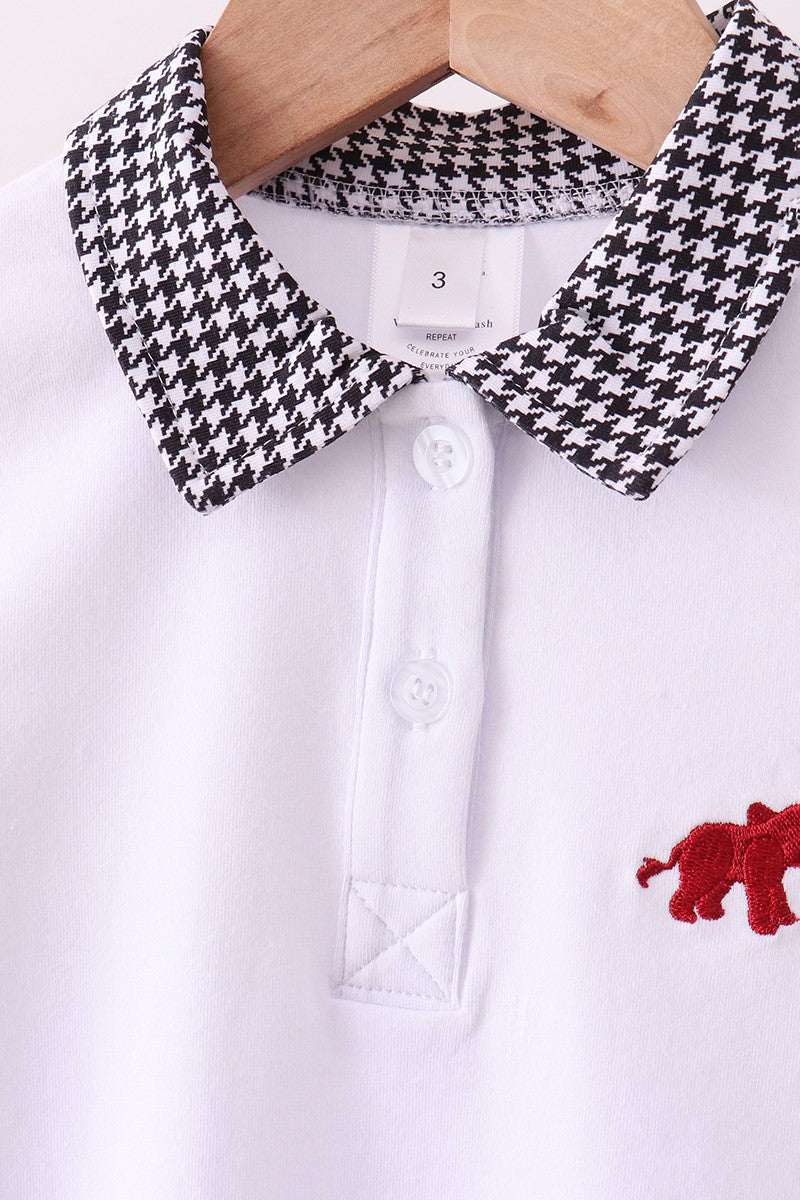 Boys Alabama Embroidered Houndstooth Pant Set
