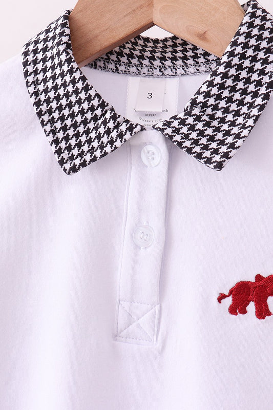 Boys Alabama Embroidered Houndstooth Pant Set